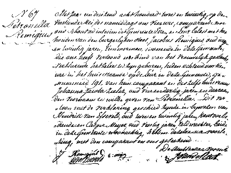 18220514 geb akte 67 Petronella dv J Remigius - JJ Zeeler